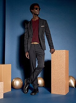 Casaco de fato slim em twill - Kiabi