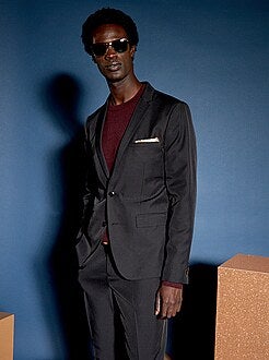 Casaco de fato slim em twill - Kiabi