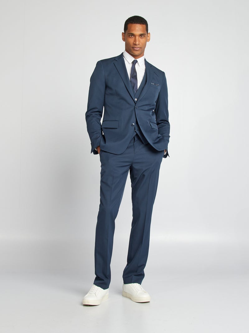 Casaco de fato slim fit AZUL - Kiabi