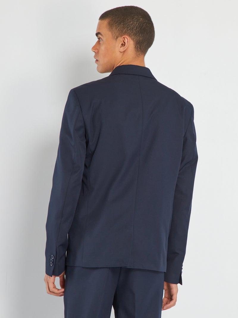 Casaco de fato slim fit Azul Marinho - Kiabi