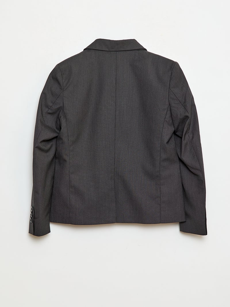 Casaco de fato slim fit liso Preto - Kiabi