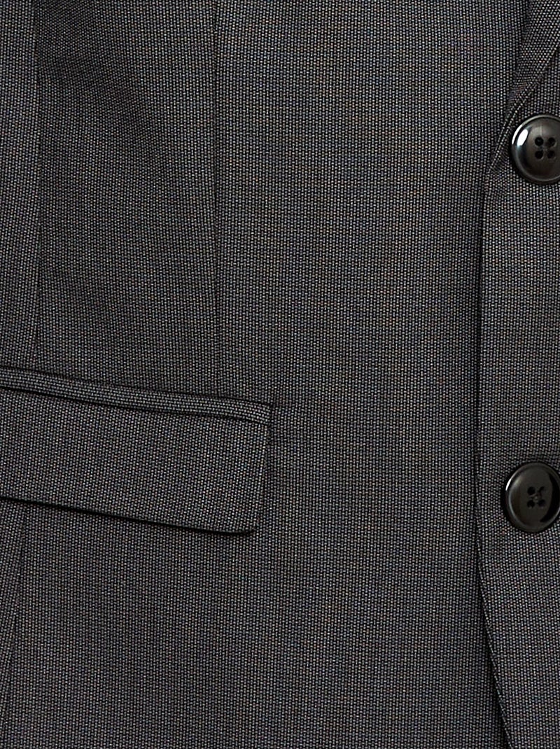 Casaco de fato slim fit liso Preto - Kiabi