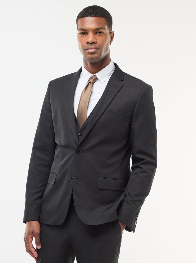 Casaco de fato slim fit Preto - Kiabi