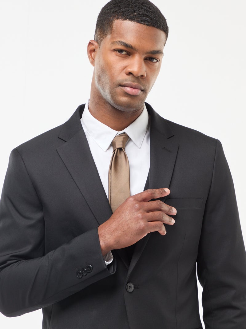 Casaco de fato slim fit Preto - Kiabi