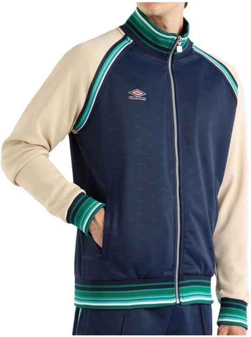 Casaco de fecho para homem umbro monogr azul-marinho/bege - Kiabi Casaco de fecho para homem umbro monogr azul-marinho/bege - Kiabi