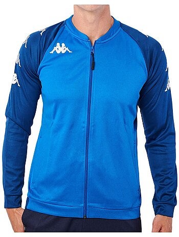 Casaco de futebol kappa verone para homem azul/azul escuro