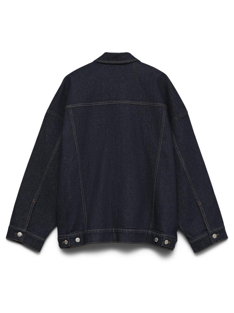 Casaco de Ganga Azul Escuro para Mulher Vero Moda Curve Tessa Azul - Kiabi
