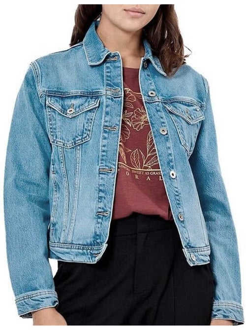 Casaco de Ganga Azul Feminino Kaporal NISTA - Kiabi Casaco de Ganga Azul Feminino Kaporal NISTA - Kiabi