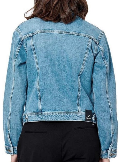 Casaco de Ganga Azul Feminino Kaporal NISTA - Kiabi Casaco de Ganga Azul Feminino Kaporal NISTA - Kiabi
