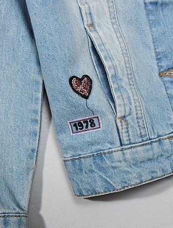 Menina 3-12 anos - Casaco de ganga - Kiabi