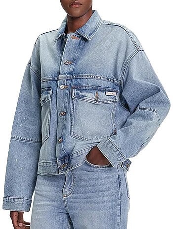 Casaco de Ganga Azul para Mulher Calvin Klein Jeans