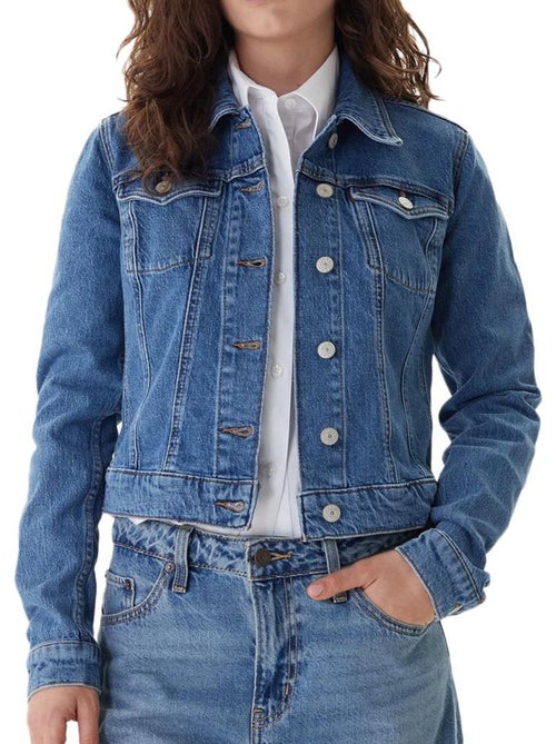 Casaco de Ganga Azul para Mulher Tommy Hilfiger Vivianne - Kiabi Casaco de Ganga Azul para Mulher Tommy Hilfiger Vivianne - Kiabi