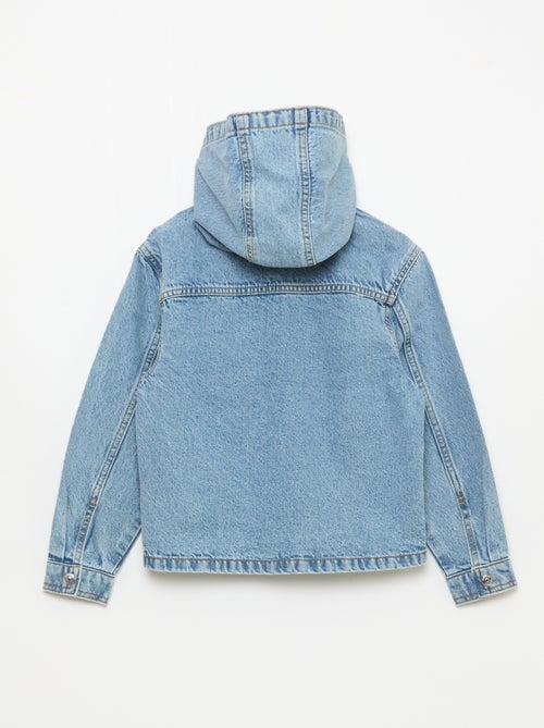 Casaco de ganga com capuz - Kiabi