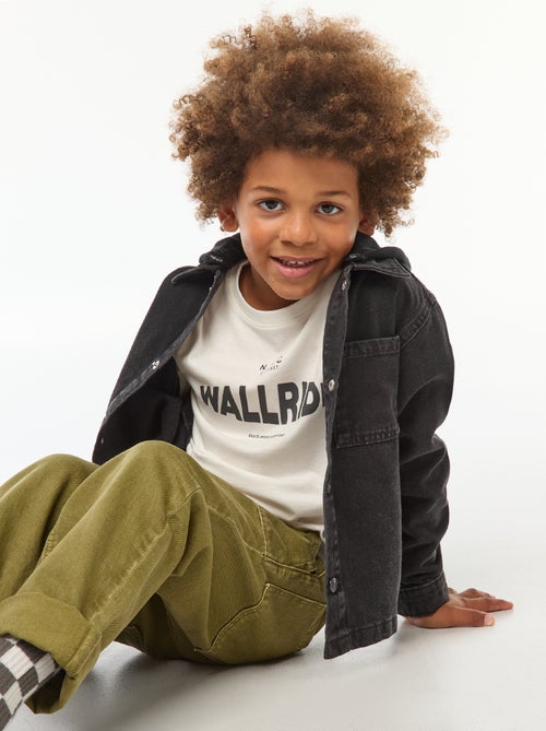 Casaco de ganga com capuz - Kiabi