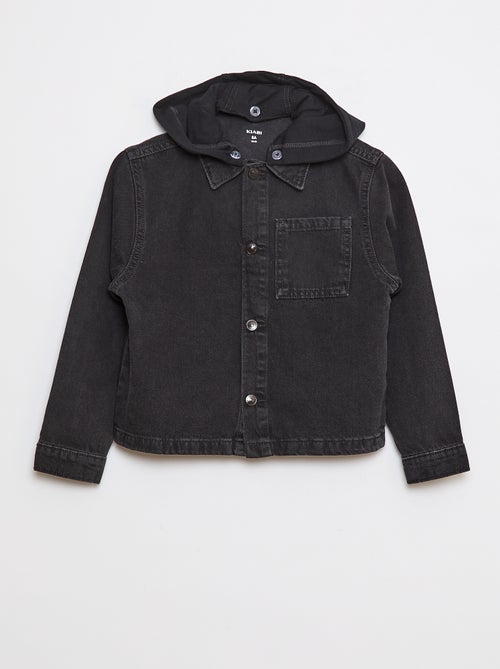 Casaco de ganga com capuz - Kiabi