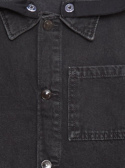 Casaco de ganga com capuz - Kiabi