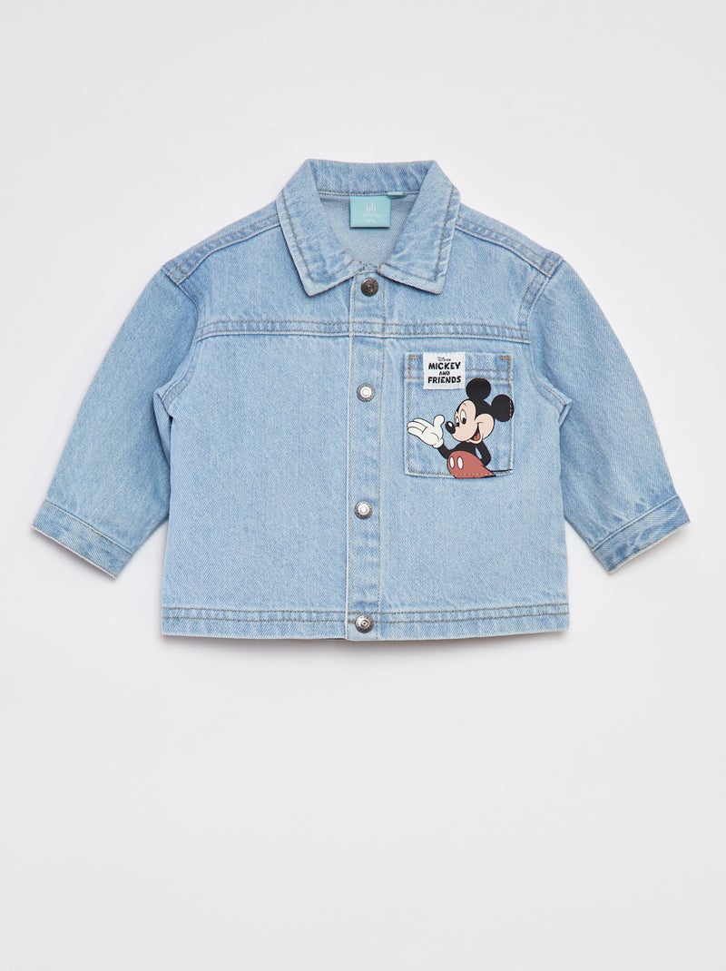 Casaco de ganga com estampado 'Disney' 'Mickey' AZUL - Kiabi