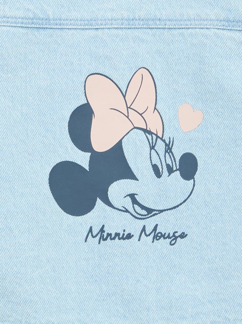 Casaco de ganga com estampado 'Minnie' Azul - Kiabi