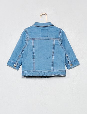 Casaco de ganga com molas de pressão - Kiabi