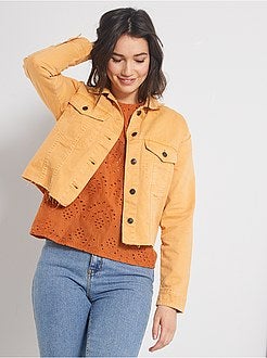 Casaco de ganga cropped - Kiabi