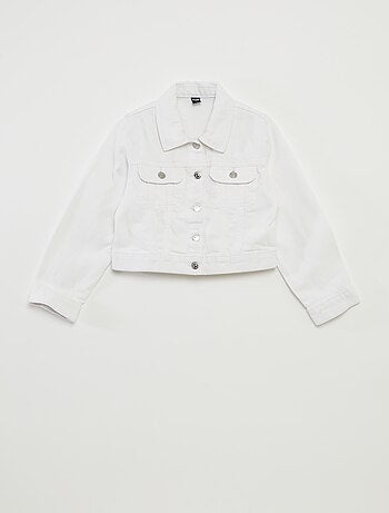 Casaco de ganga cropped