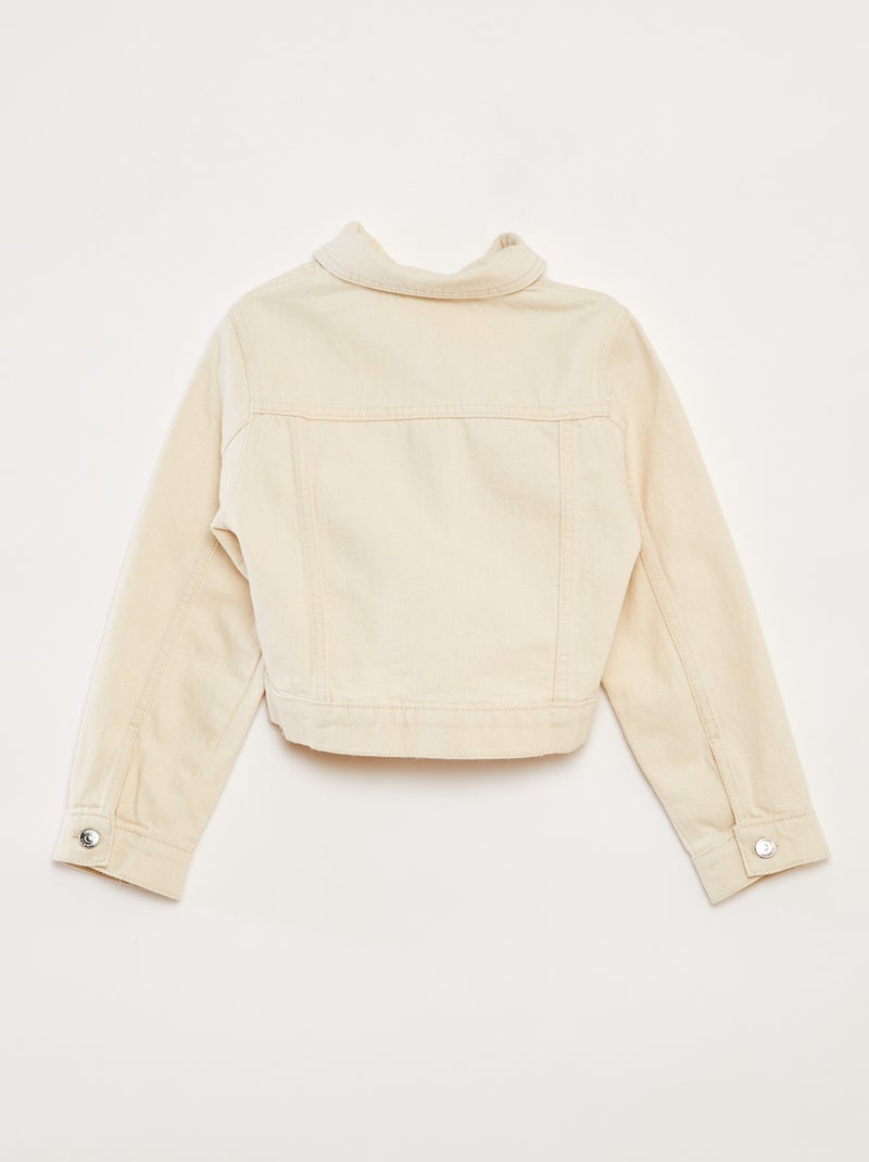 Casaco de ganga cropped BRANCO - Kiabi