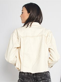 Casaco de ganga cropped - Kiabi