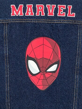 Casaco de ganga 'Marvel' 'Homem-Aranha' com gola contrastante