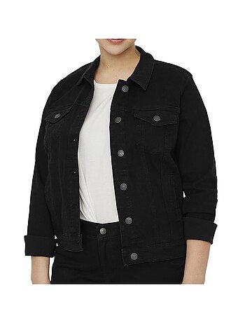Casaco de Ganga Preto Vero Moda Runa para Mulher