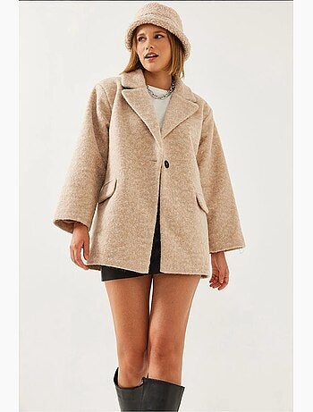 Casaco de lã oversized lucci