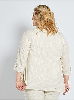 Casaco de linho e algodão - Kiabi