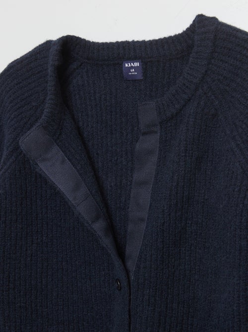 Casaco de malha canelada  - So Easy - Kiabi