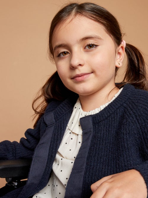 Casaco de malha canelada  - So Easy - Kiabi