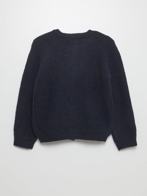 Casaco de malha canelada  - So Easy - Kiabi