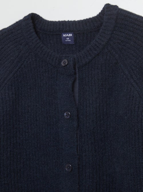 Casaco de malha canelada  - So Easy - Kiabi