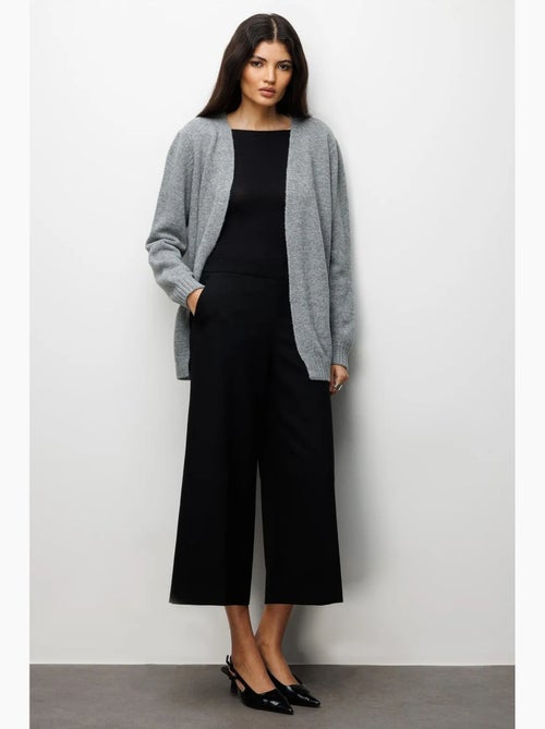 Casaco de malha canelada oversized mixray - Kiabi