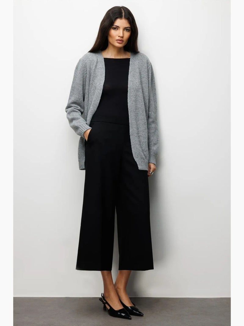 Casaco de malha canelada oversized mixray Cinza - Kiabi