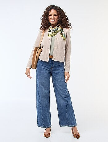 Casaco de malha com botões