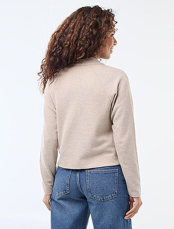 Casaco de malha com botões