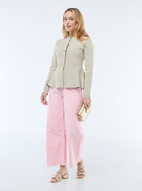 Casaco de malha com botões de estrelas - Kiabi