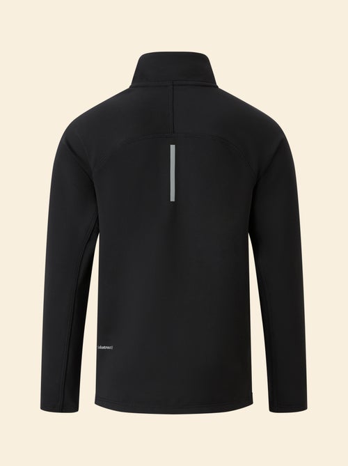 Casaco de malha desportivo com gola alta com fecho - (ekstract) - Kiabi Casaco de malha desportivo com gola alta com fecho - (ekstract) - Kiabi