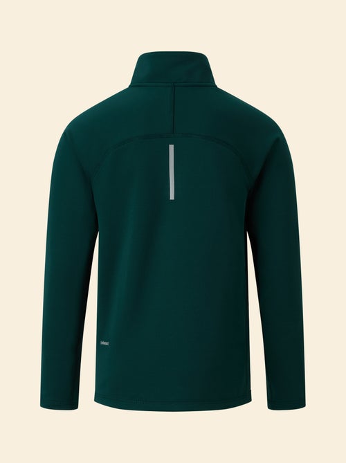 Casaco de malha desportivo com gola alta com fecho - (ekstract) - Kiabi Casaco de malha desportivo com gola alta com fecho - (ekstract) - Kiabi