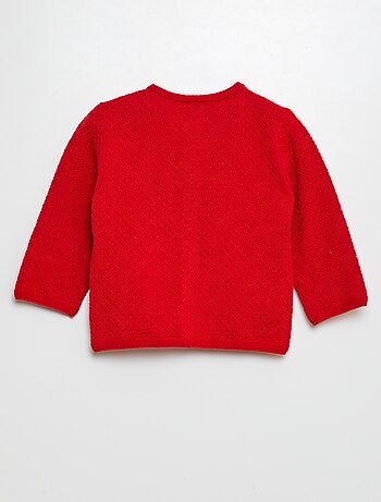 Casaco de malha em ponto mousse