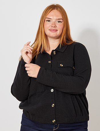 Casaco de malha em relevo - Kiabi