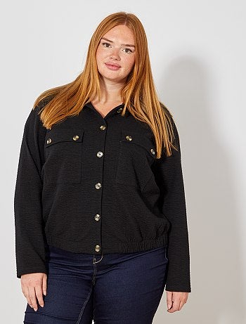 Casaco de malha em relevo - Kiabi