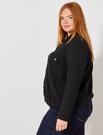 Casaco de malha em relevo - Kiabi