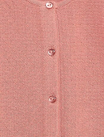 Casaco de malha fantasia com padrão rendado