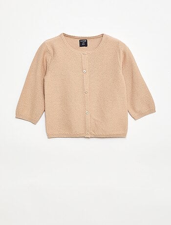 Casaco de malha fina lisa