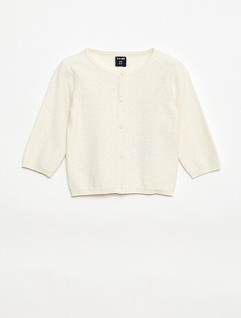 Casaco de malha fina lisa