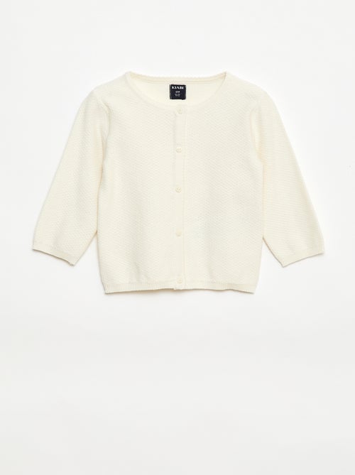 Casaco de malha fina lisa - Kiabi